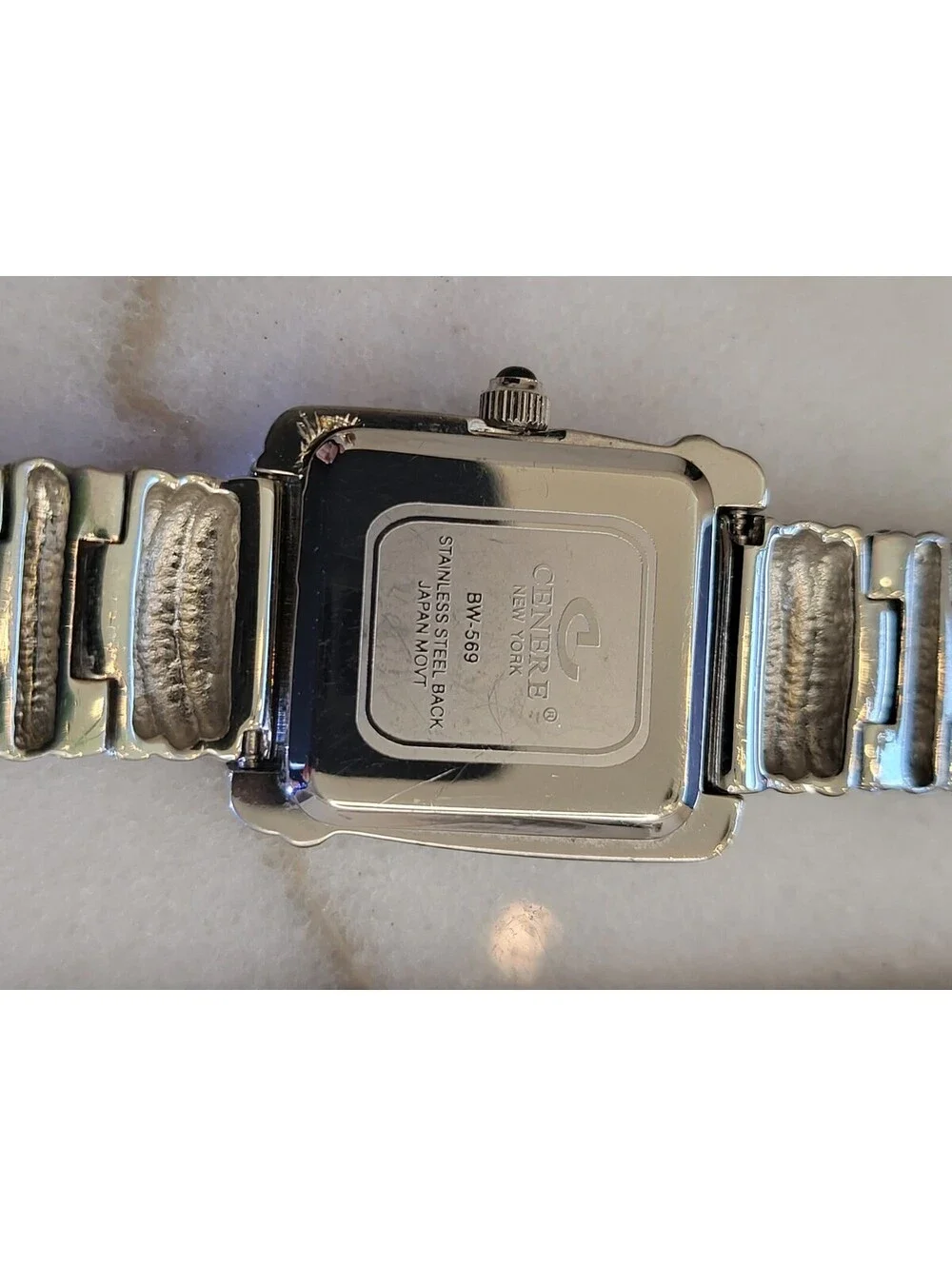 Vtg Cenere Woman’s Watch New Battery Silvertone 7